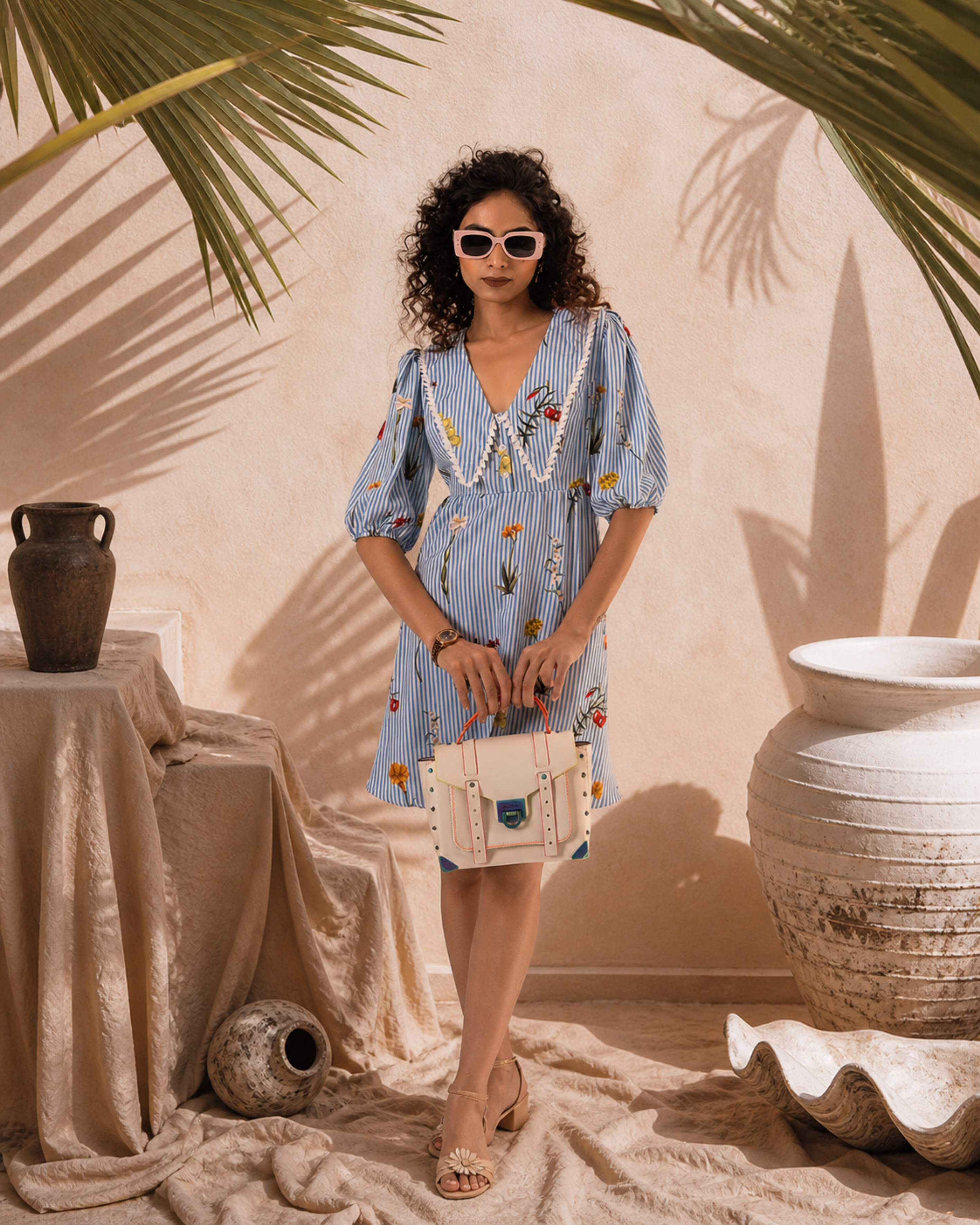 Meadow Stripes Dress (Made to Order)