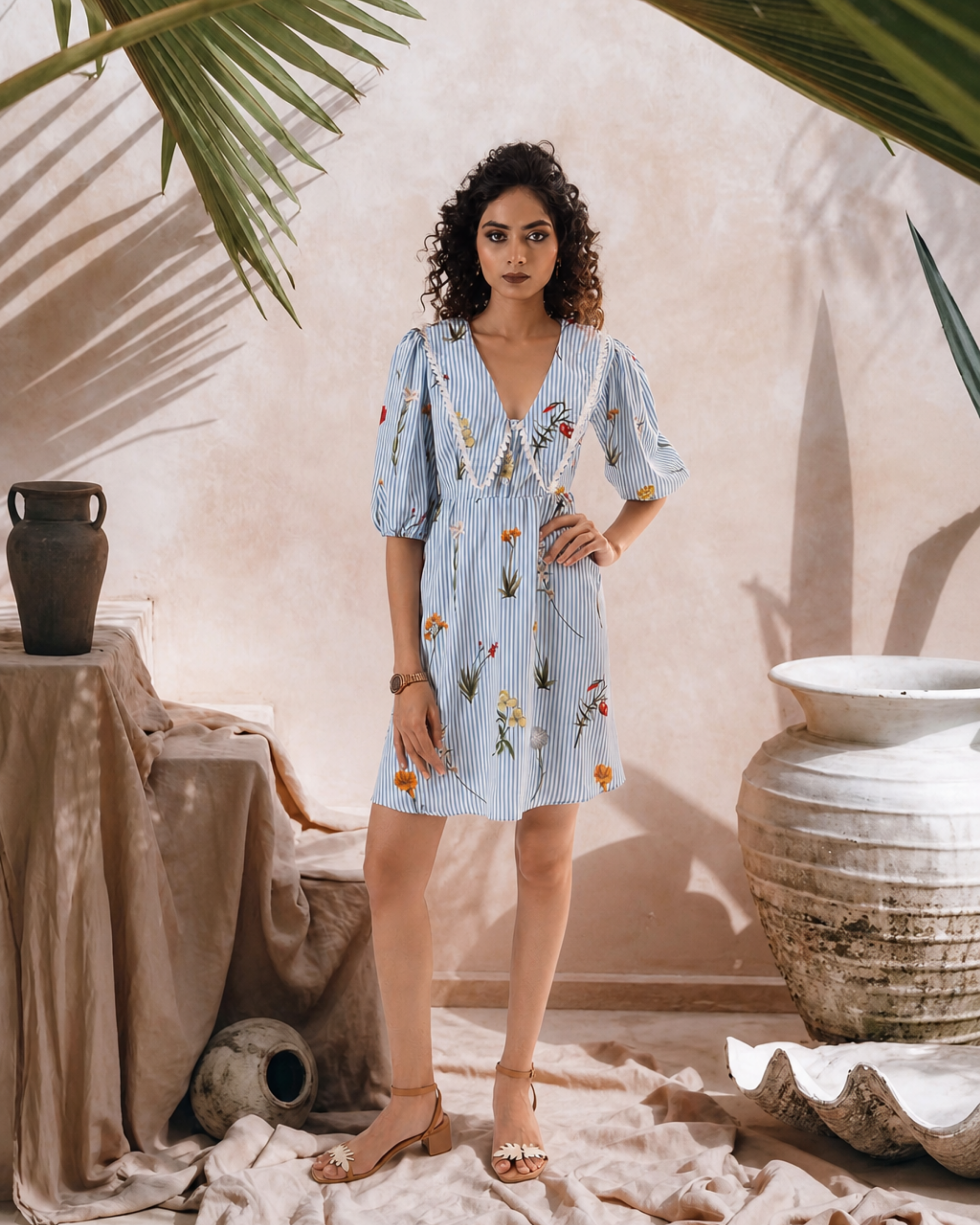Meadow Stripes Dress (Made to Order)