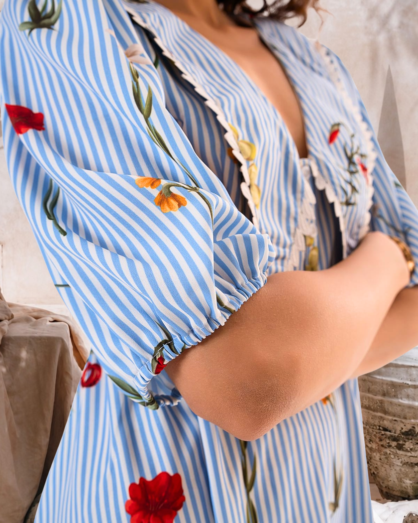 Meadow Stripes Dress (Made to Order)