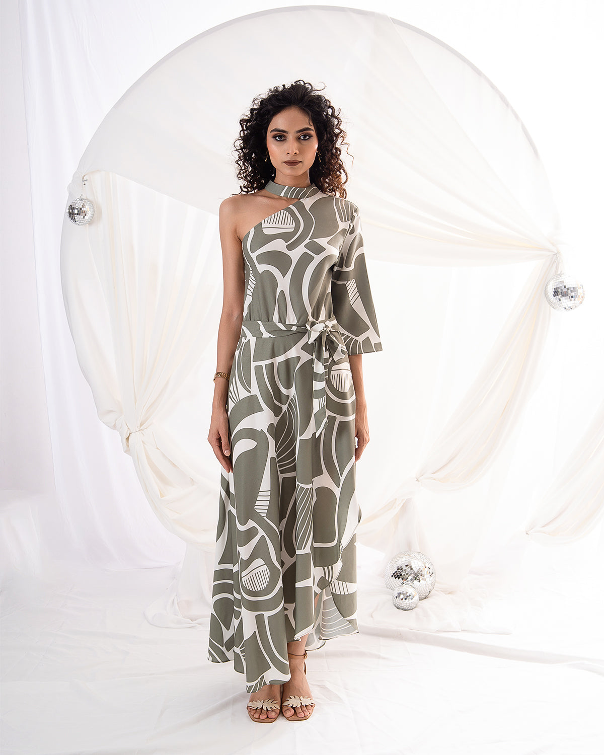 Olive Mirage Dress (Ready to Ship)