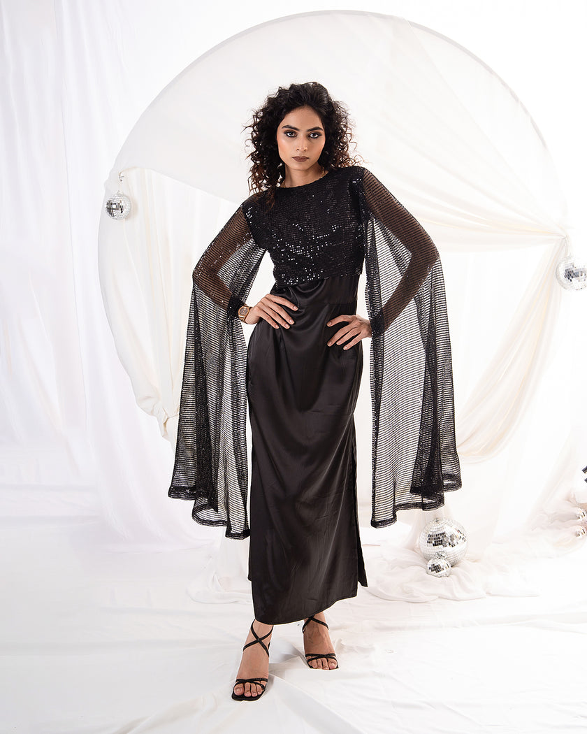 Celestial Noir Gown (Made to Order)