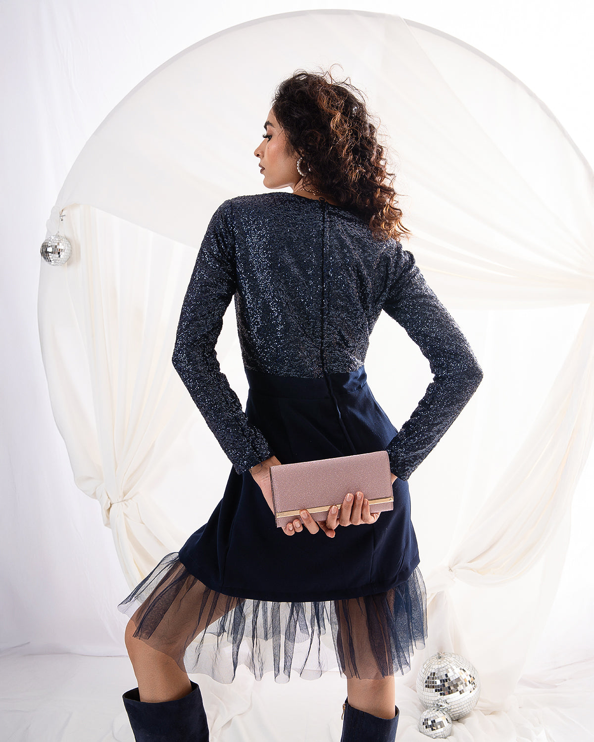 Midnight Soirée Dress (Ready to Ship)