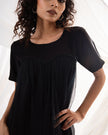Midnight Ruffle Sheer Dress (Ready to Ship)