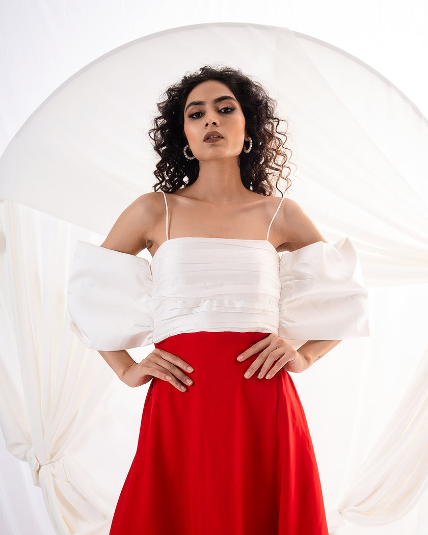 Scarlet Dusk Gown (Made to Order)