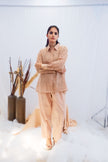 Blush Grid Panel Co-Ord Set (Ready to Ship)