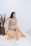 Champagne Sequin Shift Dress (Ready to Ship)