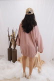 Dusty Rose Sporty-Chic Bubble Dress (Ready to Ship)
