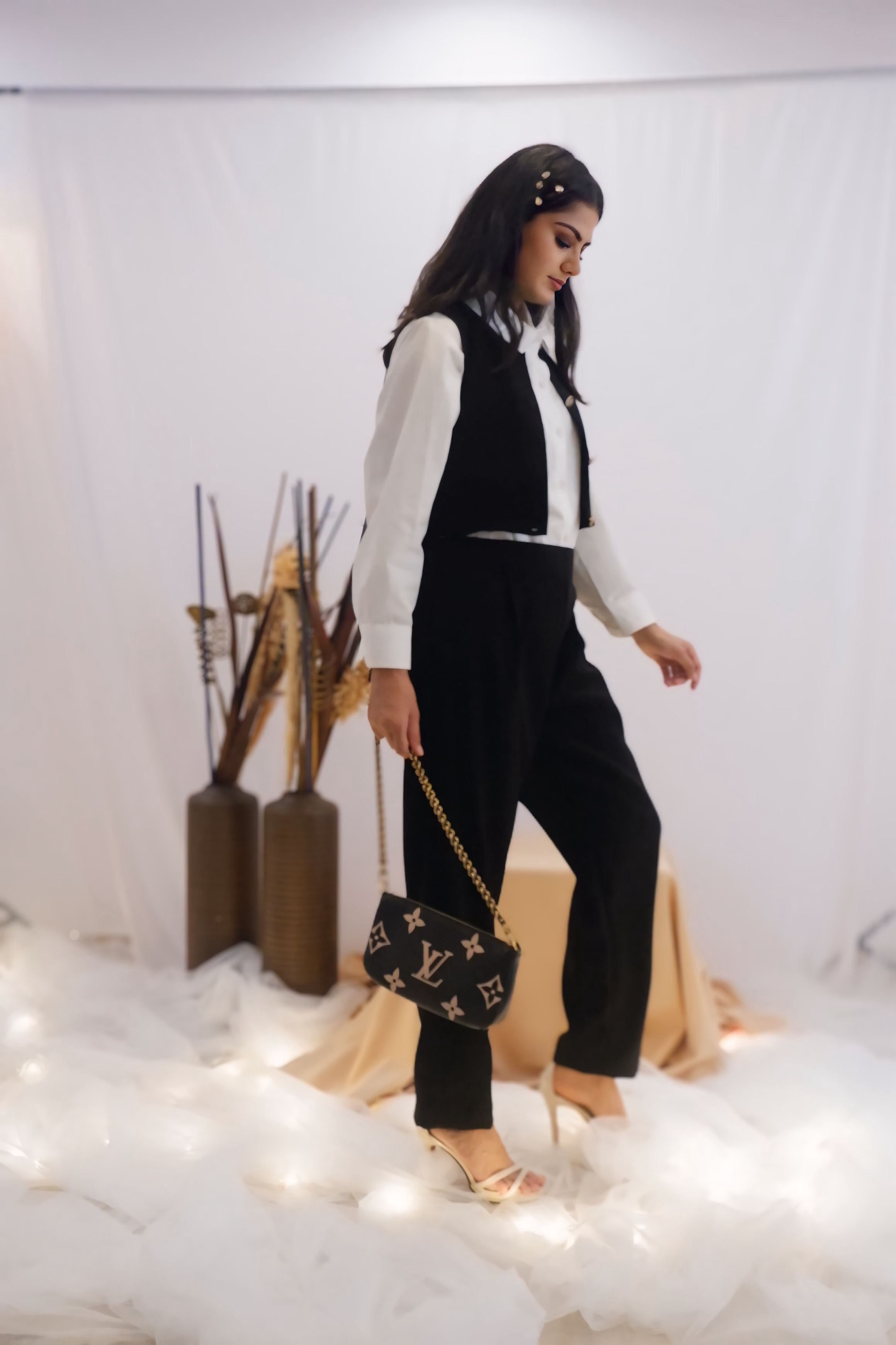 Classic Monochrome Co-Ord Set (Ready to Ship)