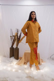 Mustard & Coral Bow Co-Ord Set (Ready to Ship)