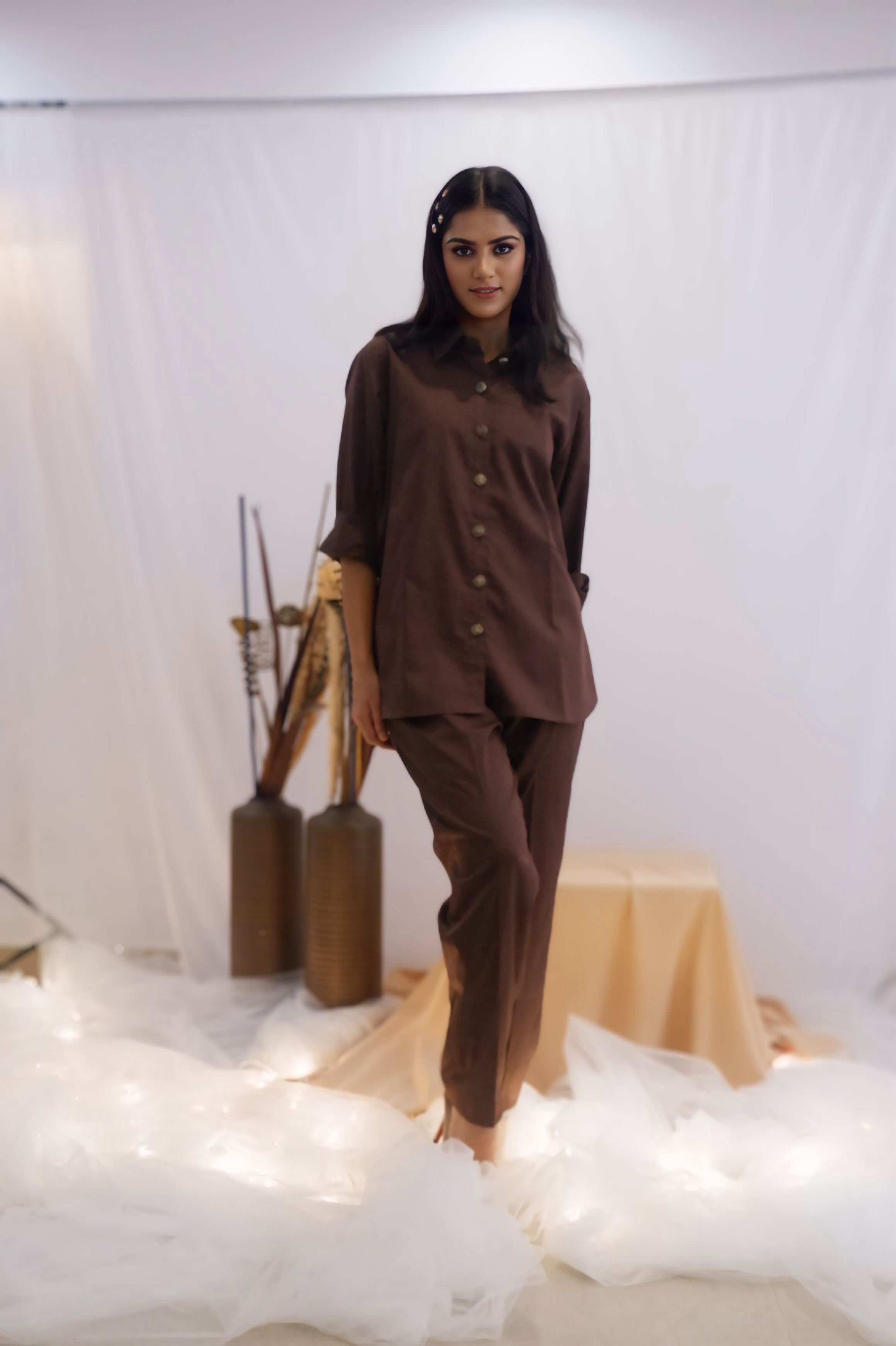 Chocolate Brown Co-Ord Set (Ready To Ship)