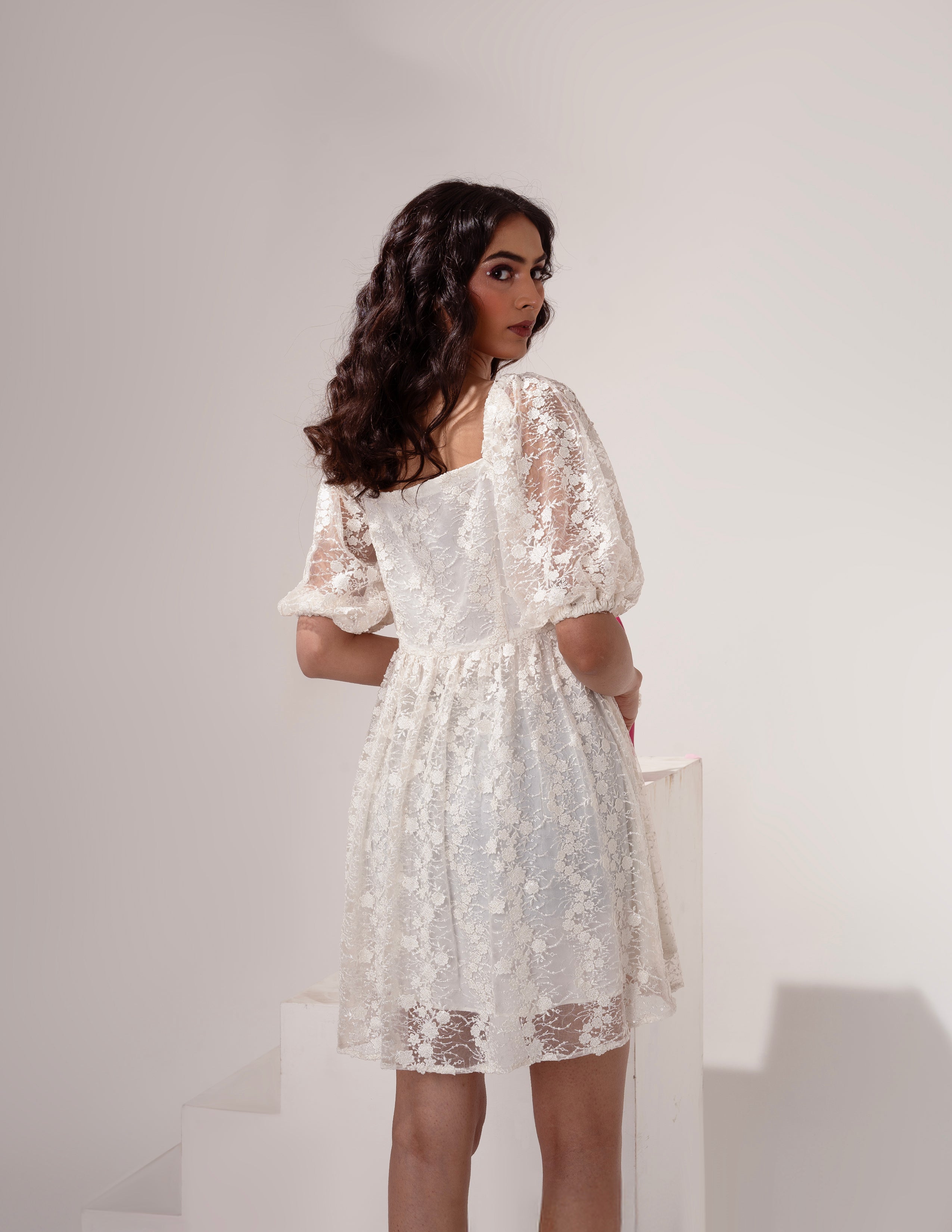 White Skater Dress (Ready to Ship)